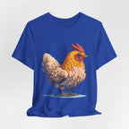 Chicken Illustration T-Shirt — Cute Orange Hen Graphic Tee