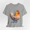 Chicken Illustration T-Shirt — Cute Orange Hen Graphic Tee